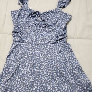 Honey and Rosie Blue Floral Mini Dress